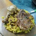 El cooksnap de Debora Caballero cuando hizo Arroz a la valenciana con agregado de lentejas.