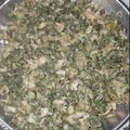 Abida khan का कुकस्नैप जब उन्होंने मूली के पत्तों की भुर्जी (mooli ke patto ki bhurji recipe in Hindi) बनाया था।