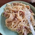 Cooksnap dari Riri Meiriana untuk resep Spaghetti Carbonara Smoked Beef