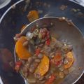El cooksnap de Giuliana Zannini cuando hizo Guiso de lentejas vegan.