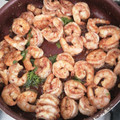 El cooksnap de Lucrecia Mata cuando hizo Camarones Al Mojo de Ajo #lacocinadeconsuelo.