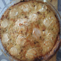 El cooksnap de saritanisha cuando hizo Quiche de calabacín, puerro y queso de cabra.
