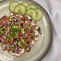 El cooksnap de poramoralhambre cuando hizo Ceviche de pulpo al coco.