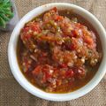 Cooksnap FZ Adzlin semasa beliau membuat Sambal Penyet Mercik.