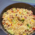 El cooksnap de Octavio Llamas cuando hizo Cuscús con verduras.