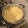 El cooksnap de Leandro González cuando hizo Tallarines caseros.