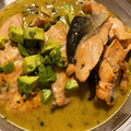 El cooksnap de Amaya Leon cuando hizo Salmón con crema Thai de ajo y coco.