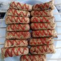Cooksnap dari ika kumala untuk resep Sate sosis gulung mie telor