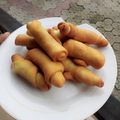 Omone's cooksnap of when they made Fish rolls.