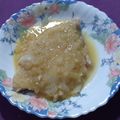 El cooksnap de Luz cuando hizo Pez espada encebollado.