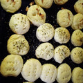 El cooksnap de julieta batalla cuando hizo Scones de queso.