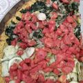 El cooksnap de Grace Garbossa cuando hizo Pizza con masa de zanahoria y semillas sin TACC.