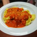 El cooksnap de Miguel GT cuando hizo Ñoquis de patata con albóndigas en salsa.