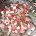 El cooksnap de Monica Riffo cuando hizo Estofado simple de langostinos y kamikama.