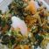 El cooksnap de silvia cuando hizo Kale salteado con verduras y huevos estrellados.