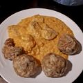 Pákozdi Margó Cooksnap-ja, amikor elkészítette a(z) Csirkemell vadas mártásban, zsemlegombóccal receptet.
