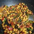 El cooksnap de Ana Miguéns Ces cuando hizo Garbanzos fritos con bacon y espárragos.