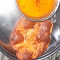 shalu's cooksnap of when they made Palak pooris & masala pooris.