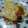 El cooksnap de Mario H. Davi cuando hizo Omelette de Champiñones y queso.