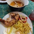 El cooksnap de Brais Dominguez cuando hizo Pollo asado estilo turco con patatas y cebolla en Airfryer Cosori.