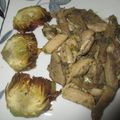 El cooksnap de Manuel S. Muñoz cuando hizo Alcachofas, setas y pollo.