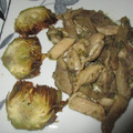 El cooksnap de Manuel S. Muñoz cuando hizo Alcachofas, setas y pollo.