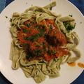 El cooksnap de María Averasturi 🇺🇾 cuando hizo Tallarines Caseros de Espinacas ♥️.