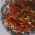 El cooksnap de Rosa Madero cuando hizo Chop suey de pollo.