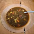 El cooksnap de Cintia Perez cuando hizo Lentejas con chorizo.