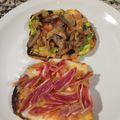 El cooksnap de Cristina Rodriguez cuando hizo Bruschetta de palta, tomate, hongos y fainá.... una exquisitez en dos patadas!!.