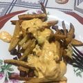 El cooksnap de Gustavo cuando hizo Papas fritas con salsa cheddar y panceta.