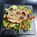 El cooksnap de Ruchy cuando hizo Costilla de cerdo con semillas de ajonjolí y verduras salteados.