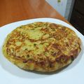 El cooksnap de Lucía Chiesa cuando hizo Tortilla de papas con queso muzzarella🔝💞💚.