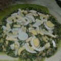El cooksnap de Diego cuando hizo Tarta de espinaca y pollo.