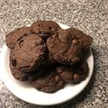 El cooksnap de miriortega2 cuando hizo Galletitas cookies tipo brownie de chocolate con chips 🍪.
