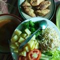 Cooksnap dari Aneu Kencanawungu untuk resep Menu diet kalori III (rolade tahu kukus + pecel sayur)