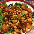 Tom Clegg's cooksnap of when they made Squash, spinach and chickpea salad.