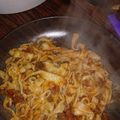 El cooksnap de Luisa Chirino cuando hizo Fideos caseros.