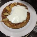 El cooksnap de Viviana Machin cuando hizo Panqueques de manzanas acarameladas.