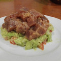 El cooksnap de Elvy cuando hizo Tartar de atún sobre una base de guacamole.