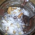El cooksnap de Noe Lia cuando hizo Dalkys o pudding de chocolate con nata.
