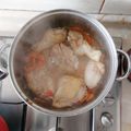 El cooksnap de Daniel Bravo Torres cuando hizo Pollo Arvejado con papitas fritas.