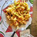 El cooksnap de Agustina ☀️☀️ cuando hizo Fideos o zoodles de zucchini con tomate, albahaca y pollo 🍝💪🏻.