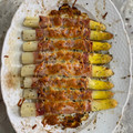 El cooksnap de Faela cuando hizo Espárragos blancos gratinados con jamón y queso.