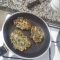 El cooksnap de Rocío cuando hizo Cómo hacer hamburguesas caseras de espinacas.
