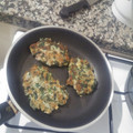El cooksnap de Rocío cuando hizo Cómo hacer hamburguesas caseras de espinacas.