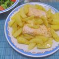 Cooksnap από χαραα νικολαου στη συνταγή Σολωμός με πατάτες στη λαδόκολλα