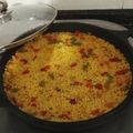El cooksnap de Oli cuando hizo Arroz melosillo, con verduras y morrones...muy light.