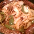 hikadeb's cooksnap of when they made sausage, bell peppers & onions.