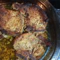 Karen Krajewski- Turk's cooksnap of when they made Honey glazed Baked Pork chops.